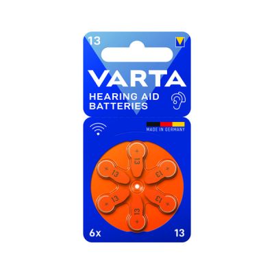 VARTA HEARING AID BATTERIES 13 PK6