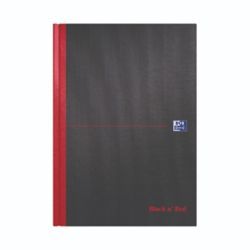 BLACK N RED PLAIN A4 SKETCH BOOK PK5