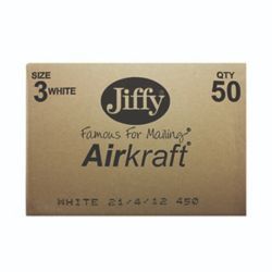 JIFFY BG ARCRFT WHTE PK50 220X320