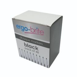 ERGO-BRITE DRYWIPE MARKER R/GRIP BLK