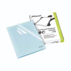 REXEL CUT FLUSH FOLDERS A4 CLR PK100