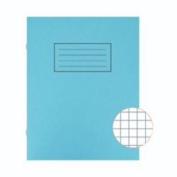 SILVINE 9X7 EXER BOOKS 7MM SQ BLUE