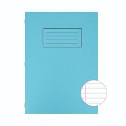 SILVINE BLUE A4 LINED EXERCISE BOOK