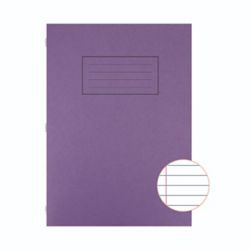 SILVINE PURPLE A4 EXERCISE BOOKS