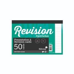 SILVINE 50 REVISION CARDS LN WHT P20