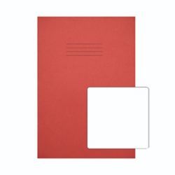 RHINO A4PLUS EX BOOK PLAIN RED PK50
